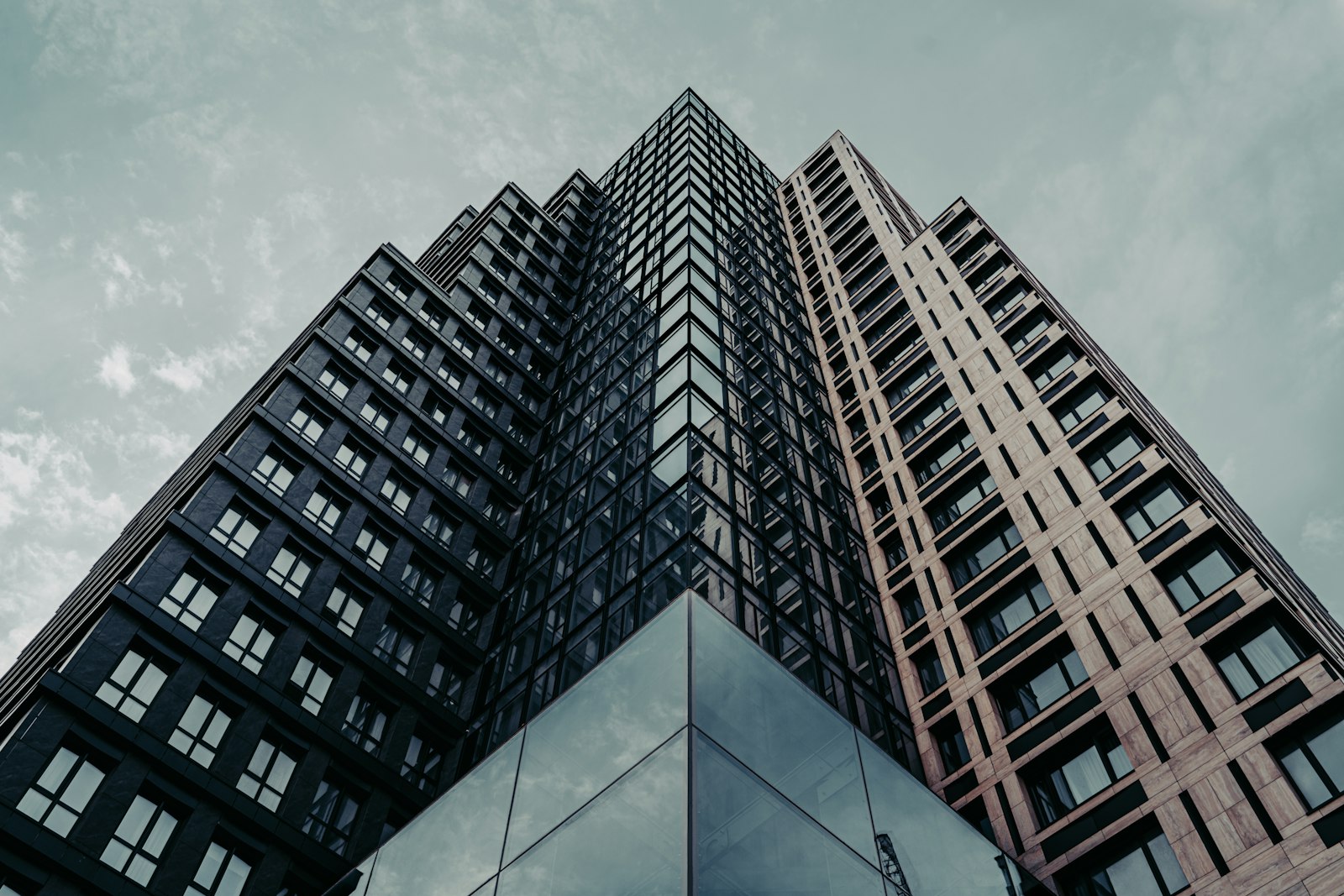 Modern high-rise residential building